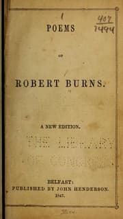 Tapa de Poems of Robert Burns