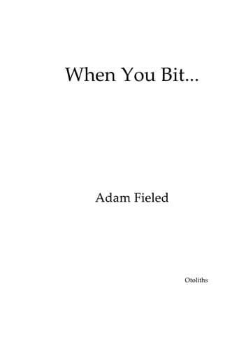 Tapa de When You Bit... (original Otoliths book pdf '08)