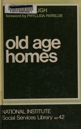 Tapa de Old age homes