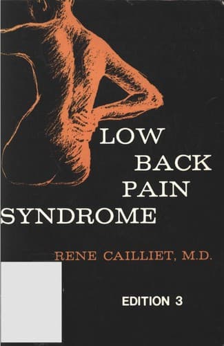 Tapa de Low back pain syndrome