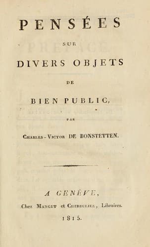 Tapa de Pensées sur divers objets de bien public