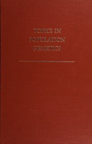Tapa de Topics in population genetics.