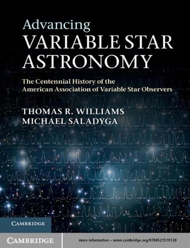 Tapa de Advancing Variable Star Astronomy