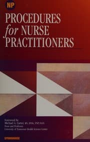 Tapa de Procedures for nurse practitioners