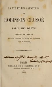 Tapa de La vie et les aventures de Robinson Crusoé