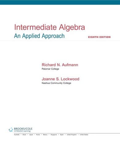 Tapa de Intermediate algebra