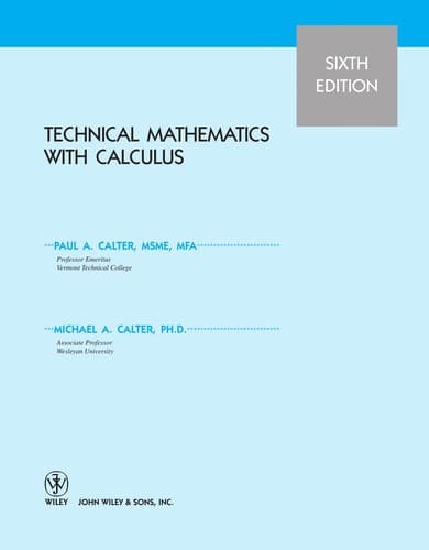 Tapa de Technical mathematics with calculus