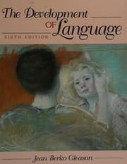 Tapa de The development of language
