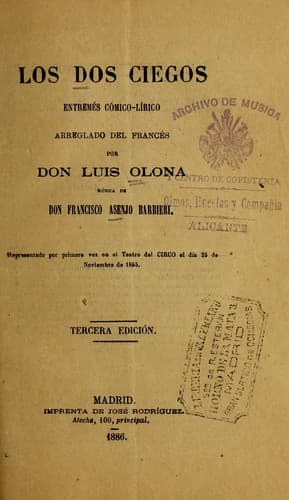 Tapa de Los dos ciegos