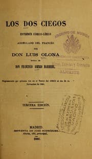 Tapa de Los dos ciegos