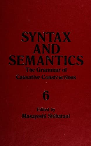 Tapa de The Grammar of causative constructions