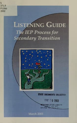 Tapa de The IEP process for secondary transition