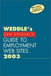 Tapa de Weddle's Job Seeker's Guide to Employment Web Sites 2003