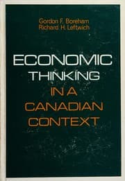 Tapa de Economic thinking in a Canadian context