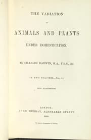 Tapa de The variation of animals and plants under domestication