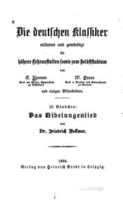 Tapa de Das Nibelungenlied erläutert und gewürdigt