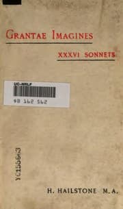 Tapa de Grantae Imagines: Thirty-six Sonnets