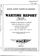 Tapa de Measurement Of Flying Qualities Of A Dehavilland Mosquito F-8 Airplane (AAF No. 43-334960) I