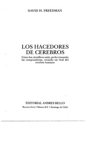 Tapa de Los hacedores de cerebros