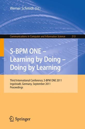 Tapa de S-BPM ONE - Learning by Doing - Doing by Learning