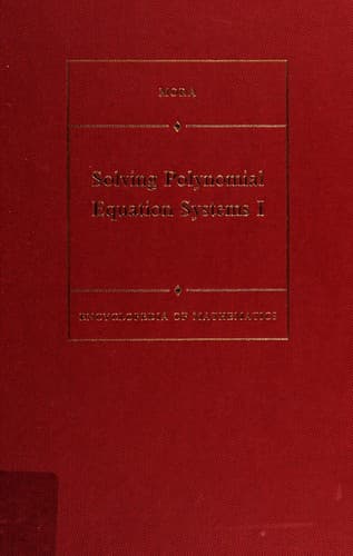 Tapa de Systems of Polynomial Equations