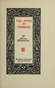 Tapa de The myth in marriage