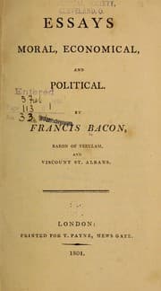 Tapa de Essays, moral, economical, and political