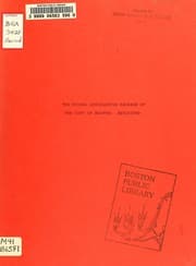 Tapa de The fiscal legislative package of the city of Boston: 1977