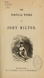 Tapa de The poetical works of John Milton