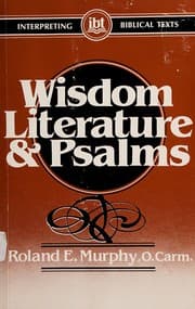 Tapa de Wisdom literature and Psalms