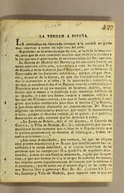 Tapa de La verdad a España
