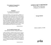 Tapa de Lenguaje y Silencio