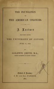 Tapa de The foundation of the American colonies