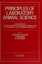 Tapa de Principles of laboratory animal science