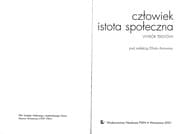 Tapa de Cz¿owiek - istota spo¿eczna