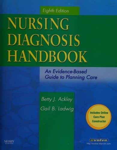 Tapa de Nursing diagnosis handbook