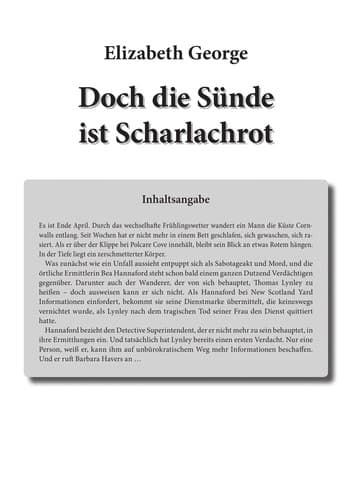 Tapa de Doch die Su nde ist scharlachrot