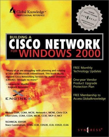 Tapa de Building a Cisco Network for Windows 2000