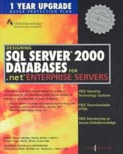 Tapa de Designing SQL server 2000 databases for .NET enterprise servers