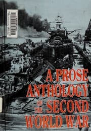 Tapa de A Prose anthology of the Second World War