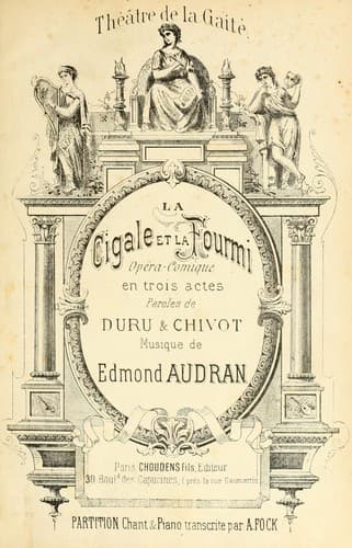 Tapa de La cigale et la fourmi
