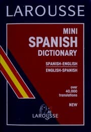 Tapa de Larousse Mini Spanish-English/English-Spanish Dictionary