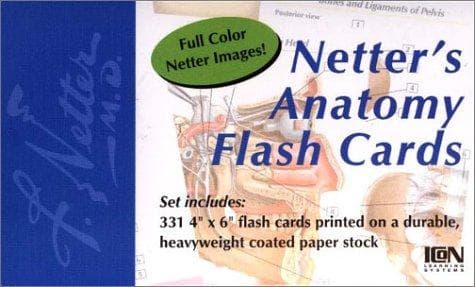 Tapa de Netter's Anatomy Flash Cards