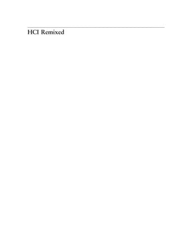 Tapa de HCI remixed