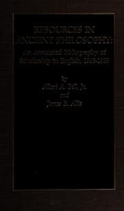 Tapa de Resources in Ancient Philosophy