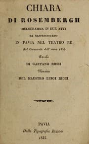 Tapa de Chiara di Rosembergh