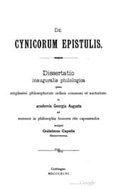 Tapa de De Cynicorum epistulis