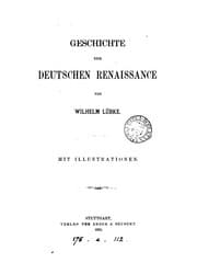 Tapa de Geschichte der deutschen Renaissance. (Buch 3)