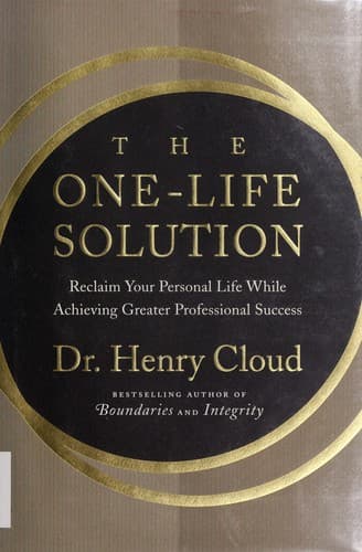 Tapa de The one-life solution