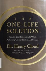 Tapa de The one-life solution